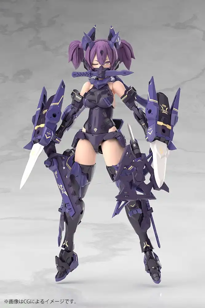 Megami Device Plastic Model Kit 1/1 Asra Ninja Kaname Shadow Edition Full Package 14 cm